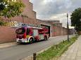 Een brandweerwagen aan de gevangenis in Turnhout