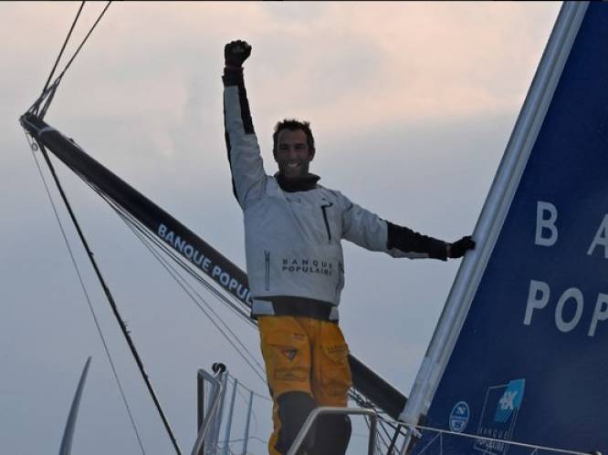 Franse zeiler Armel Le Cléac'h wint solorace om de wereld