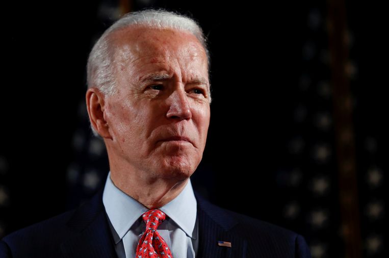 Joe Biden wil dat het mogelijk wordt om op afstand te stemmen, op 3 november. Beeld REUTERS