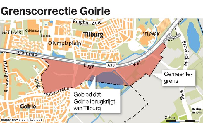 Grenscorrectie Tilburg Goirle