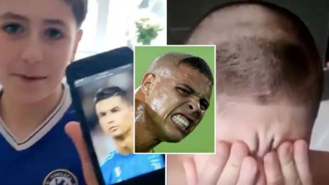 Jongetje wil kapsel zoals Ronaldo, waarop papa zijn oogappel op hilarische manier peer stooft