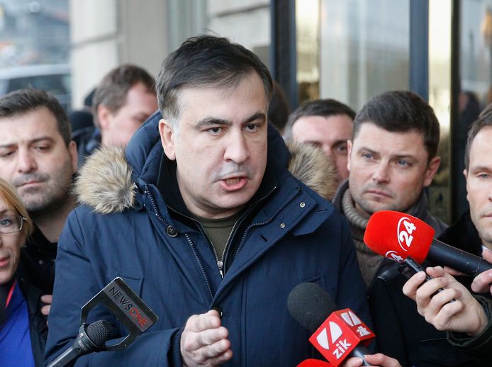 Saakashvili in 2018.
