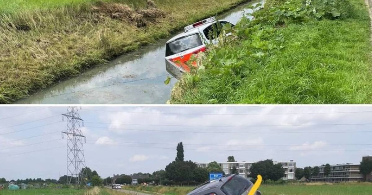 Vrouwen na wilde achtervolging opgepakt voor inbraak in Elst, auto's belanden in sloot .