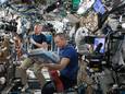 Astronauten aan het werk in het Internationaal Ruimtestation (ISS).
