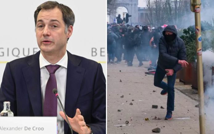 Premier Alexander De Croo (Open Vld): "De betrokkenen zullen vervolgd worden."