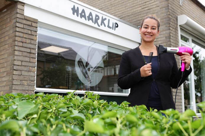 Stèfanie Klip-de Jongh begon een eigen kapsalon.