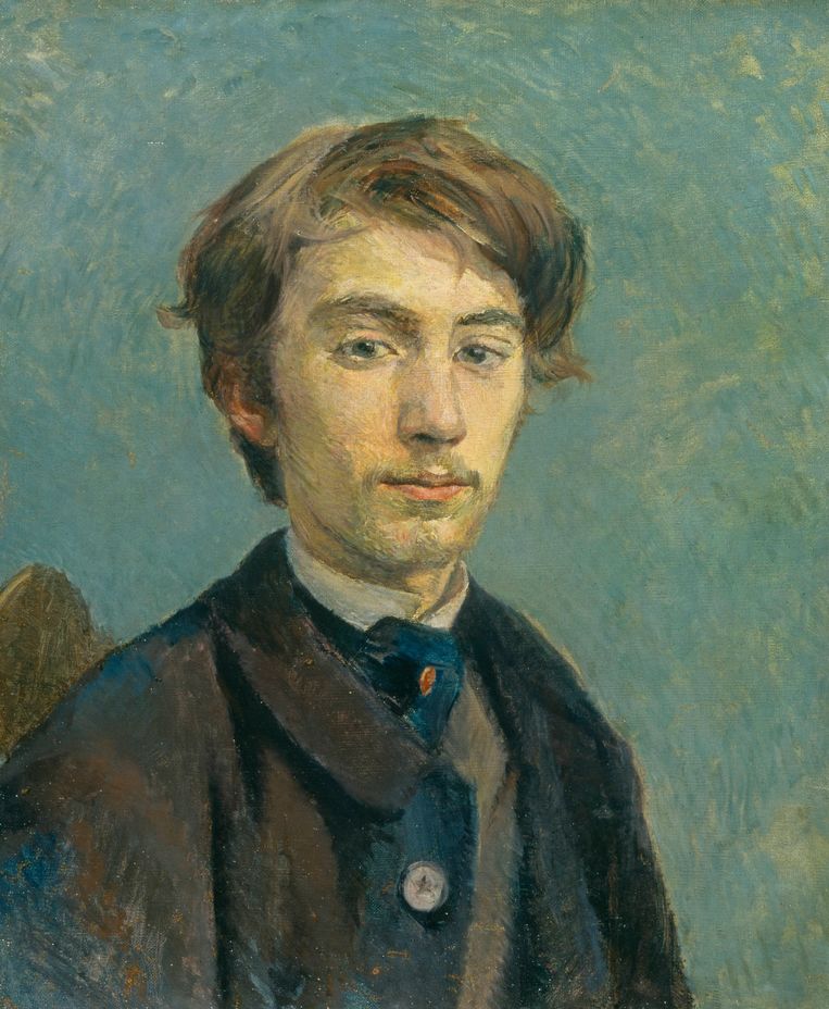 Portret van Emile Bernard, 1885, Henri de Toulouse-Lautrec. Beeld Van Gogh Museum