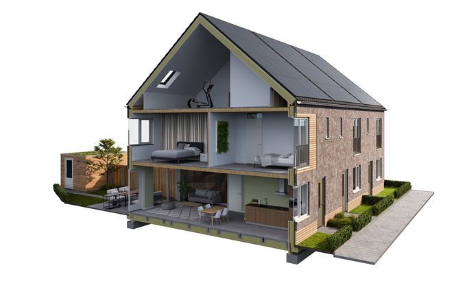 Een passiefhuis dat Hurks Bouw kan gaan bouwen voor Huisrijk, een initiatief om de vraag naar woningen te bundelen. De partijen zoeken naar een locatie hiervoor.