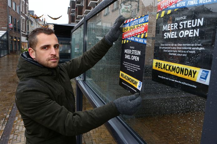 Eerder protest van de horeca in Gorinchem.