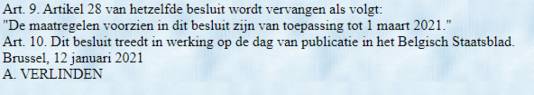 Screenshot Belgisch Staatsblad.