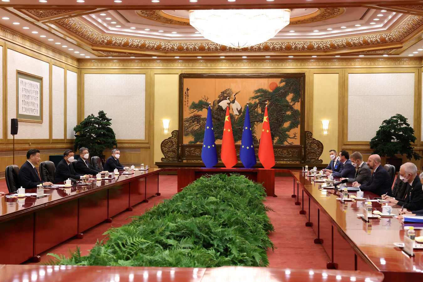 Charles Michel  était en visite mercredi et jeudi à Pékin, où il a rencontré le président chinois Xi Jinping.