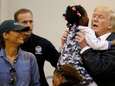 Trump steekt slachtoffers hart onder riem in zwaar getroffen Houston