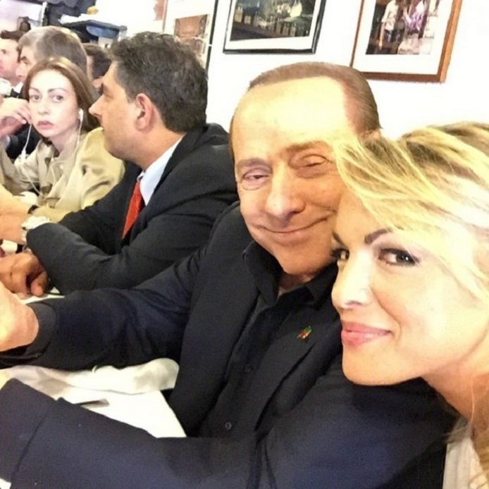 Pascale en Berlusconi in betere tijden.