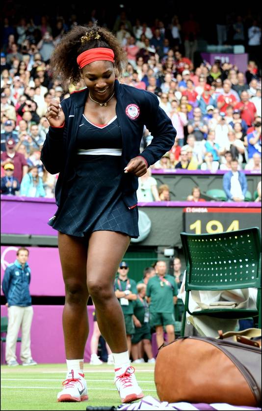 Serena Williams onder vuur na haar 'Crip Walk' dansje op Wimbledon