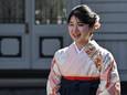 De Japanse prinses Aiko tijdens de ceremonie voor haar afstuderen aan de Gakushuin University in Tokio, vorige week