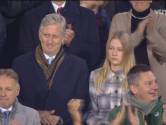Hoog bezoek: Koning Filip en Prinses Eléonore wonen België-Estland bij, Belgische voetballegendes in bloemetjes gezet