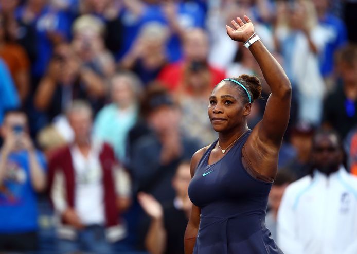 Serena Williams tijdens het toernooi van Toronto.