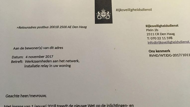 Brief Rijksveiligheidsdienst Blijkt Stunt Het Parool