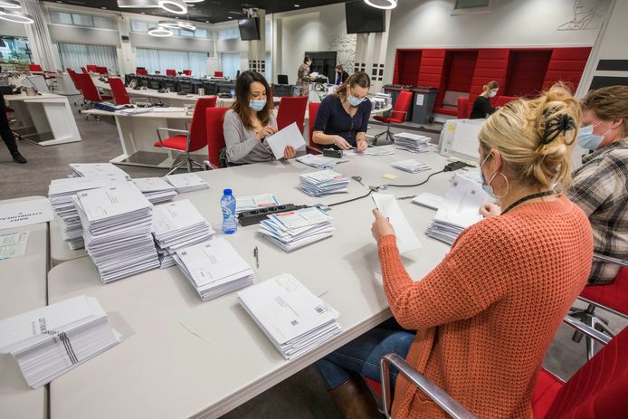 De vooropening van briefstemmen.