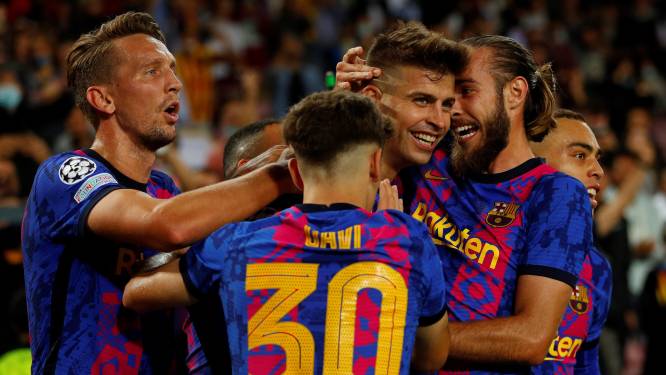 Matig Barcelona boekt dankzij Piqué broodnodige zege in Champions League