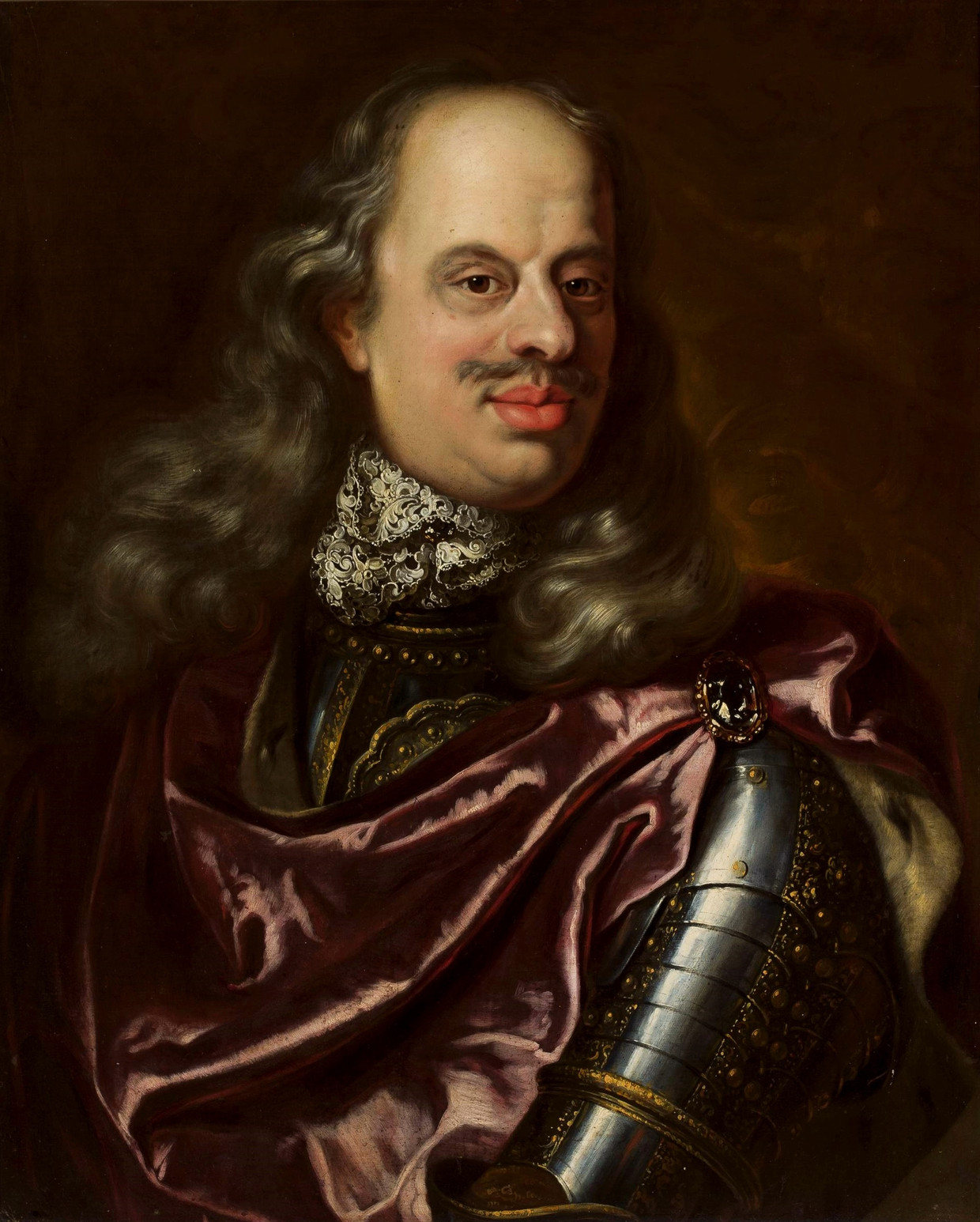 Ritratto di Cosimo III de' Medici (1642-1723) dipinto intorno al 1700 da Jean Frans van Doven.  Statua del Museo Nazionale di Varsavia