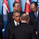 G20: Poetin en Obama schudden de hand bij start top in Turkije