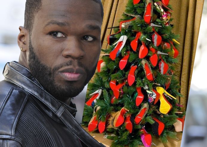 50 Cent en zijn kerstboom.