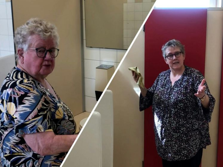 Toiletdames Dien (85) en Erna (59) houden het voor gezien
