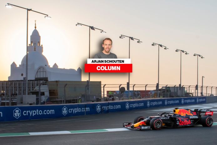 Max Verstappen in Saoedi-Arabië.