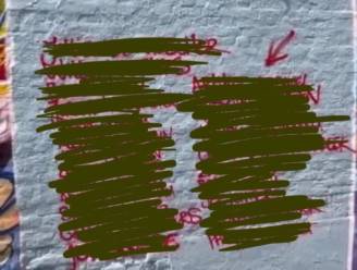 Paar uur na overschildering staan Reuzegom-namen plots terug in Graffitistraatje: “Verhoogde waakzaamheid bij de politie”