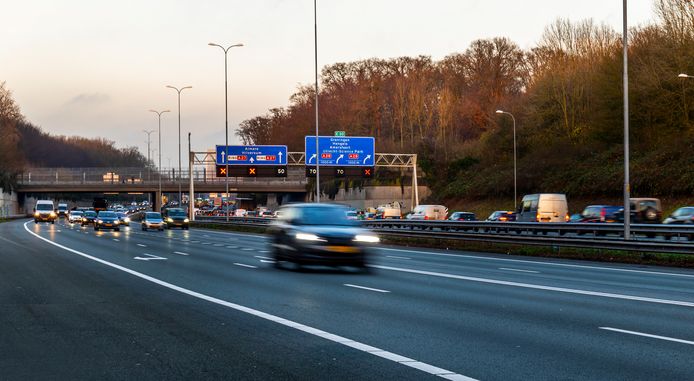 A27 bij Amelisweerd in Utrecht.