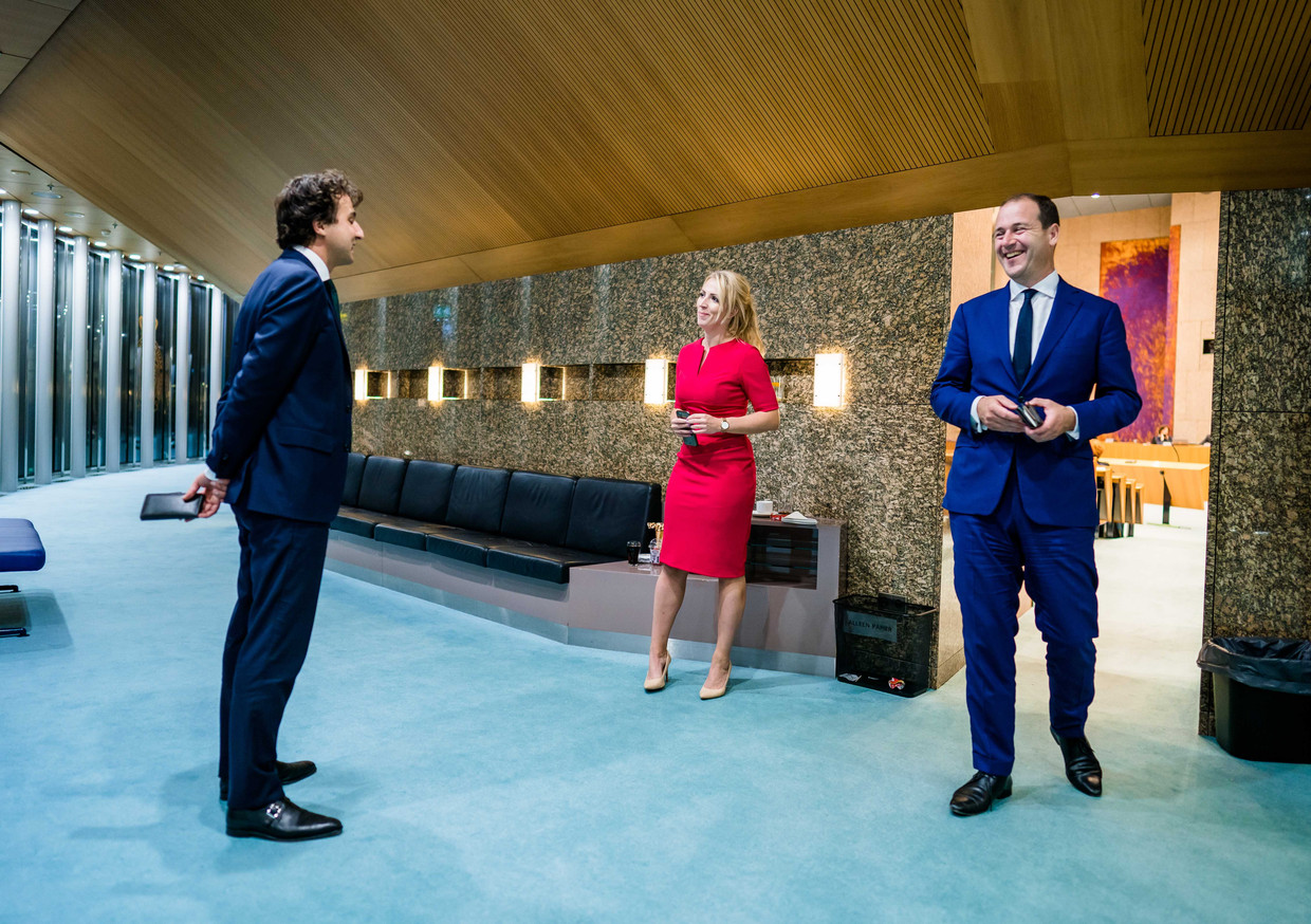 De gezichten van de linkse oppositie de afgelopen jaren: Jesse Klaver, Lilian Marijnissen en ­Lodewijk Asscher.
