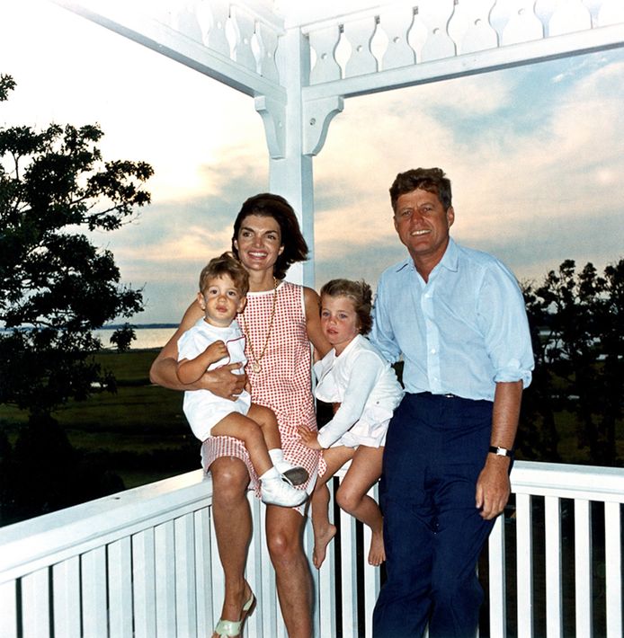 Het presidentsgezin Kennedy.