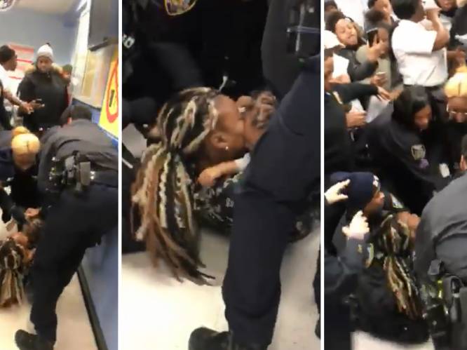 VIDEO. Amerikaanse politie werkt zwarte vrouw tegen de grond en probeert zoontje (1) weg te rukken