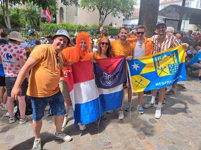 Fans uit Huijbergen zien Mathieu van der Poel naast een medaille grijpen: ‘Ach, het is wat het is’