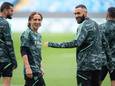 Luka Modric en Karim Benzema.