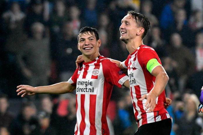 Hirving Lozano en Luuk de Jong staan dit seizoen aan de basis voor veel PSV-doelpunten.