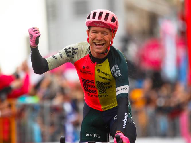 Magnus Cort voltooit trilogie met etappezege in Giro: ‘Het was misschien wel mijn zwaarste koers ooit’