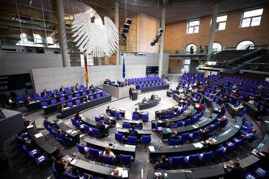 Het Duitse parlement 'Bundestag' in Berlijn, Duitsland.