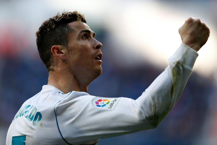 Ronaldo scoorde twee keer voor Real.