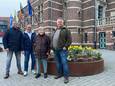 Ex-Vlaams Belangers hebben de nieuwe partij Vrij Volks Malle gesticht. V.l.n.r.: Tom Lauryssen, Jean-Jacques Rousseau, Paula Wuyts en Gert Gorremans