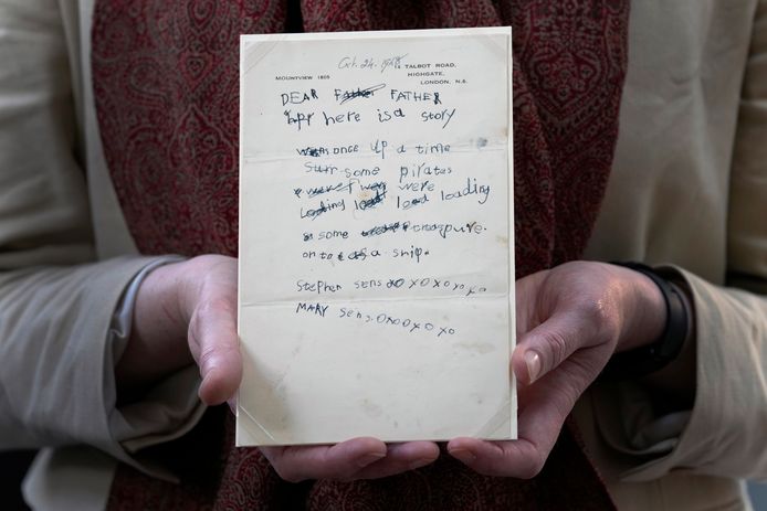 Een brief die Stephen Hawking als kind schreef voor zijn vader.