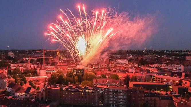 Feestvuurwerk afschieten mag rond Kerstmis en Nieuwjaar in Kortrijk, met vooraf spectaculaire vuurwerkdemo aan Broeltorens