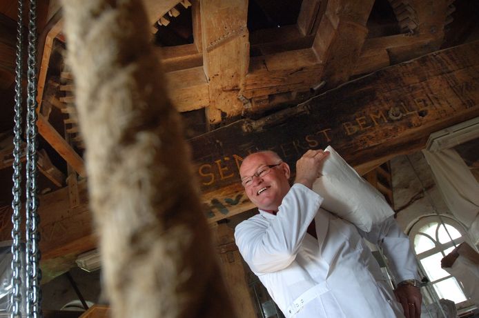 Kees Rompa in molen De Arend. Archieffoto uit 2007.