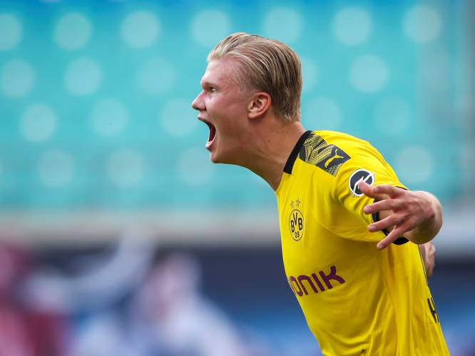 Dortmund weer vicekampioen na twee goals van Haaland tegen flauw Leipzig: “Maar ik kan niet tevreden zijn”