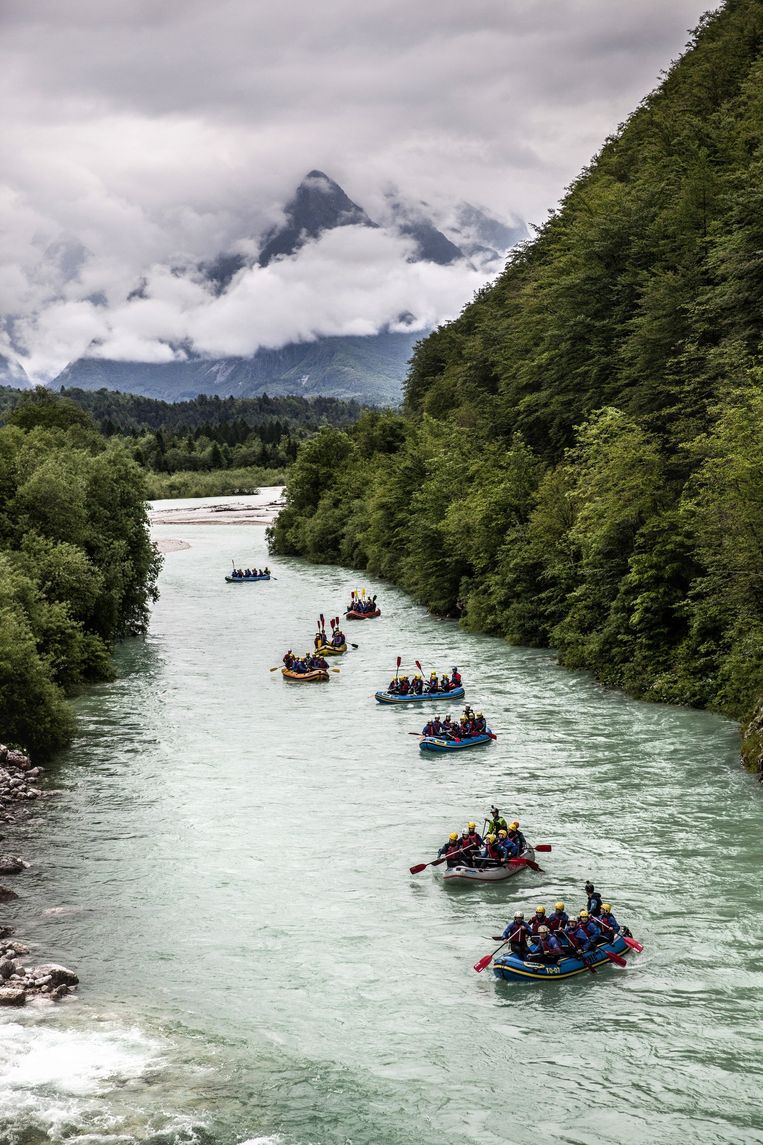 Raften op de Socarivier. Bij de rivier zijn ook scènes van Narnia opgenomen. Beeld Aurélie Geurts