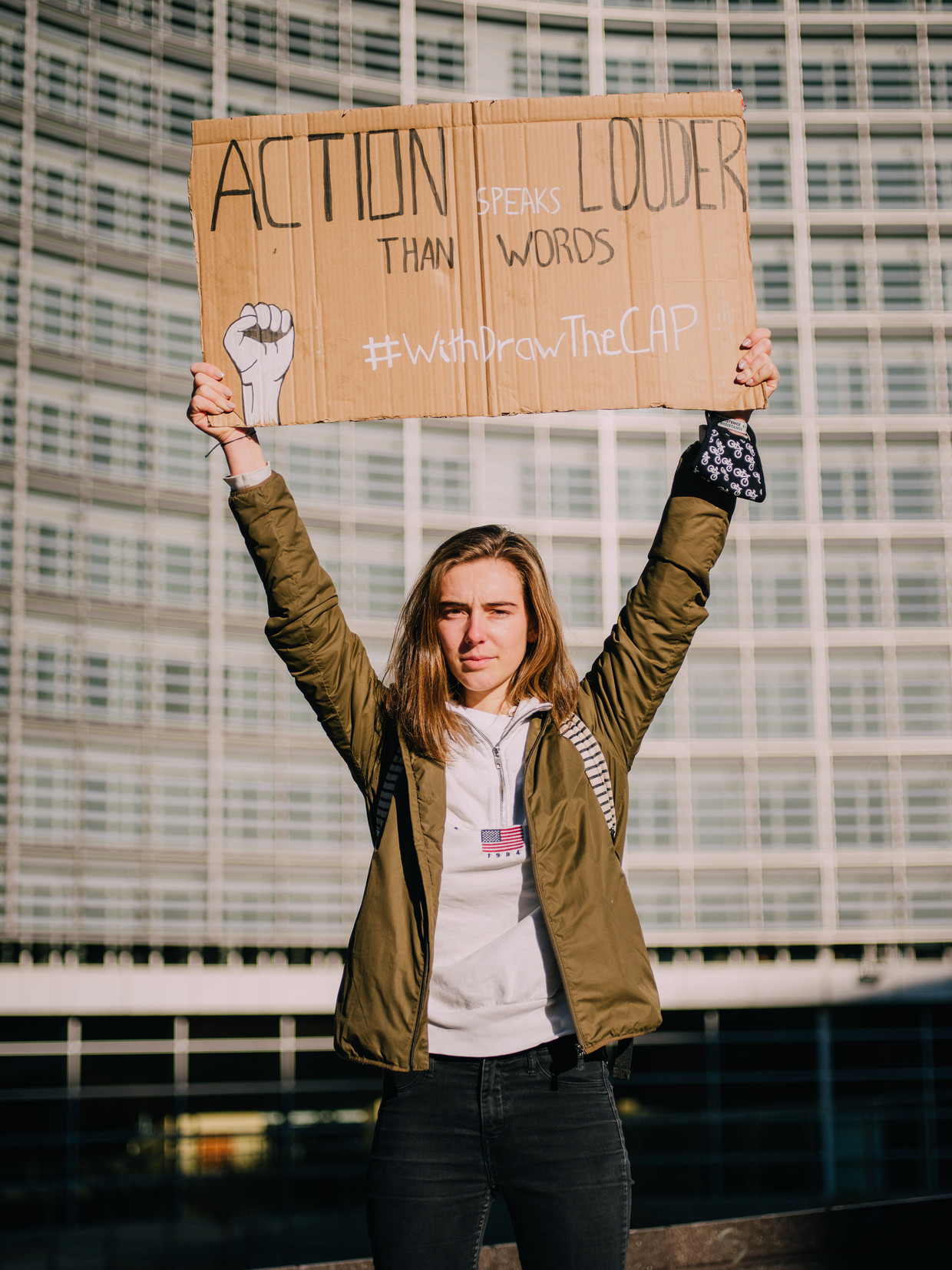 Adélaïde Charlier, Waalse coördinator Youth for Climate: 'Angela Merkel heeft alvast ons advies opgevolgd. Het gaat langzaam, maar het gaat vooruit.' Beeld Kevin Faingnaert