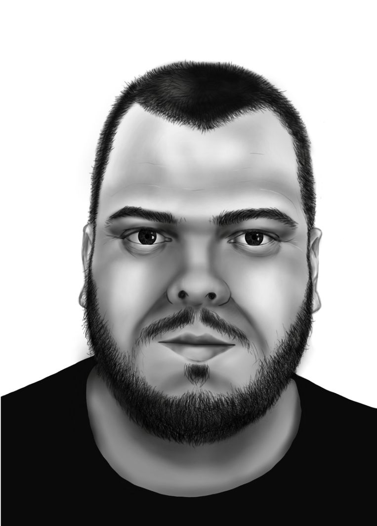 Compositietekening van Jos Leijdekkers, alias ‘Bolle Jos’. Beeld Politie
