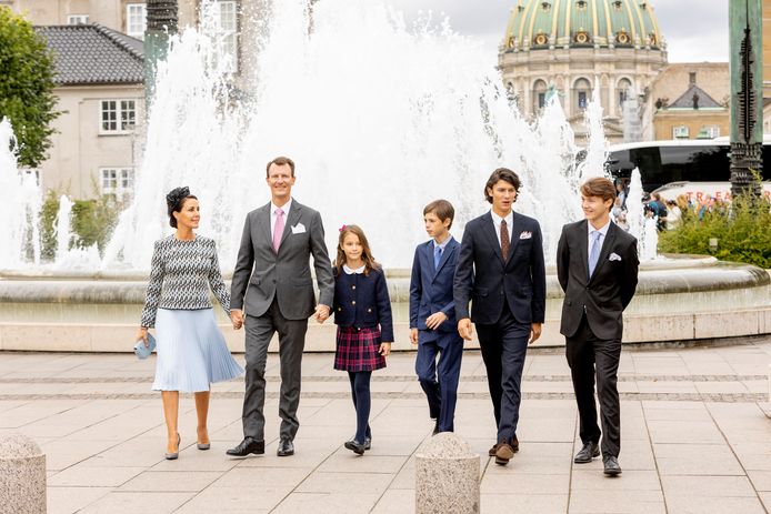 Joachim en Margrethe met kinderen Nikolai, Felix, Henrik en Athena