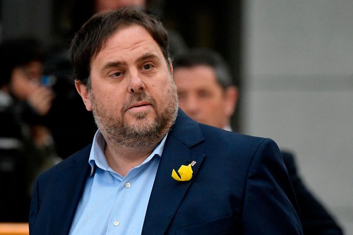Voormalig Catalaanse vicepremier Oriol Junqueras werd in mei verkozen als Europees parlementslid, maar kan niet zetelen.